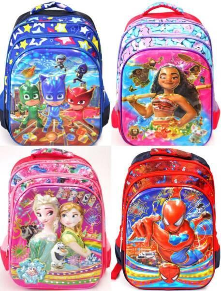 Wholesale Large 4D Kids Moana PJ Masks Frozen Backpacks Bag