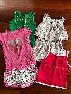 Child Girl Size 3 Sista Fun 5 Pieces Tops Dress Shorts