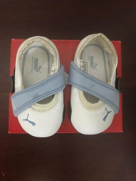NWT in Box Baby PUMA Trainers Light Blue Size UK 3 US 4
