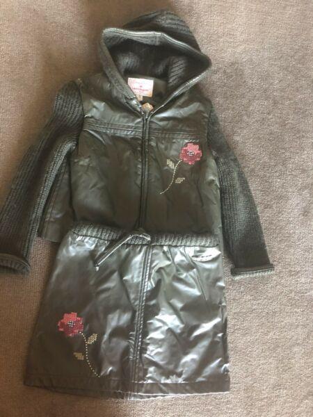 Laura Biagiotti - girls winter skirt and jacket set - size 5