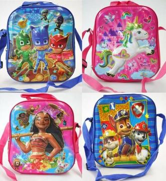 Wholesale Kids 4D Insulated PJ masks Unicorn Lunch Bags