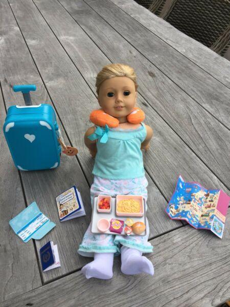 American Doll and Our generation Doll Paris travel set
