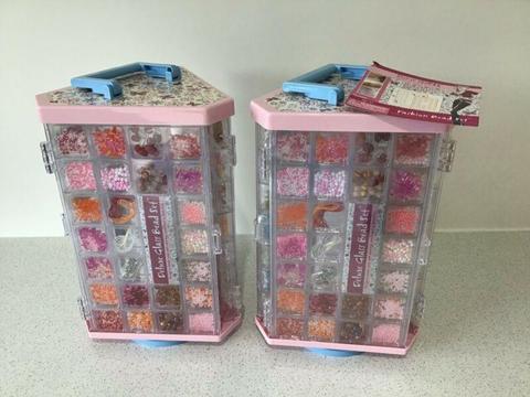 Deluxe Fashion Glass Bead Set ( 1 New and 1 partially used )