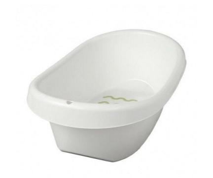 IKEA LATTSAM - Baby bath, white, green