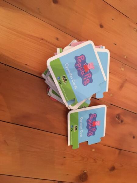Peppa pig kids opposite cards game