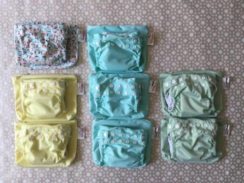 Bambooty Modern Cloth Nappies GUC small plus accessories bags