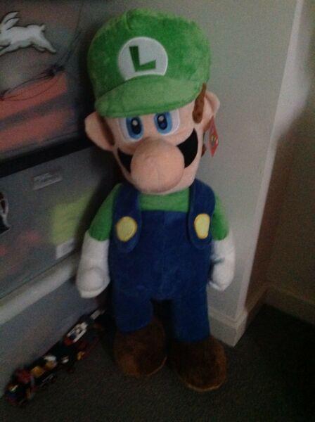 Large Louigi toy from Super Mario collection Nintendo