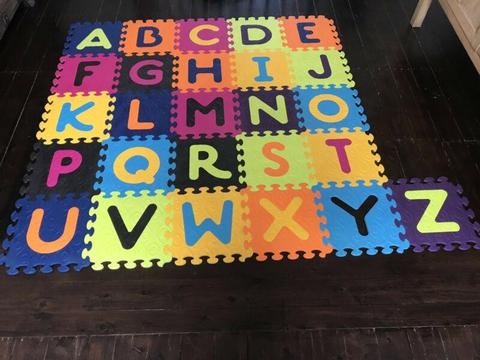 Alphabet baby foam tiles/play mat