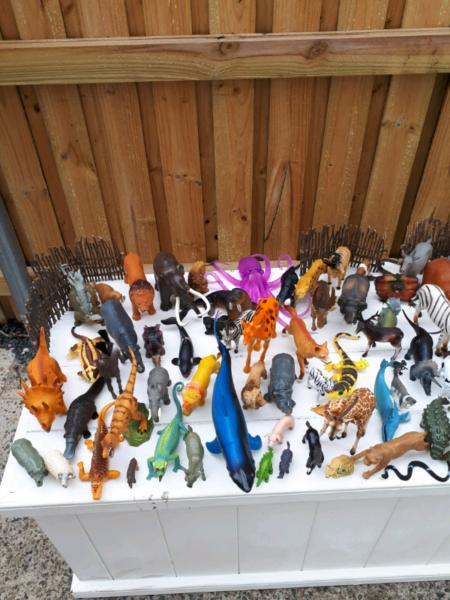 Big Tub of Plastic Toy Animals