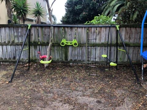 Children's garden swing set