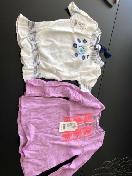 Brand new SEED size 4-5 girls tops x 2