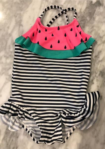 NEW Seed baby girl's watermelon swim suit