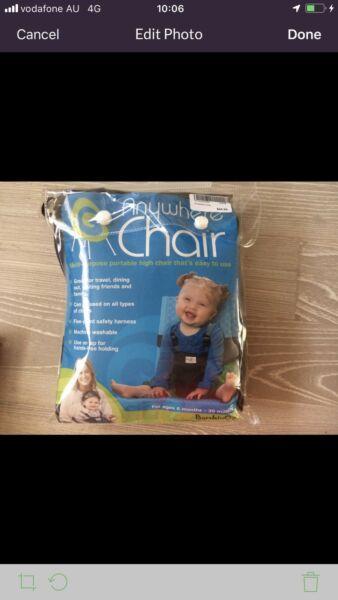 Portable toddler chair like new
