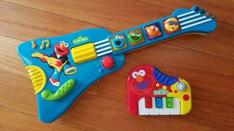 Baby/toddler guitar and piano Sesame Street