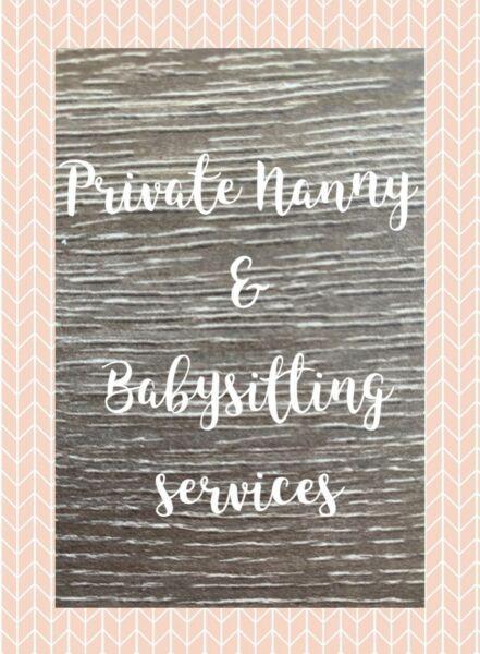 PRIVATE NANNY & BABYSITTING SERVICES