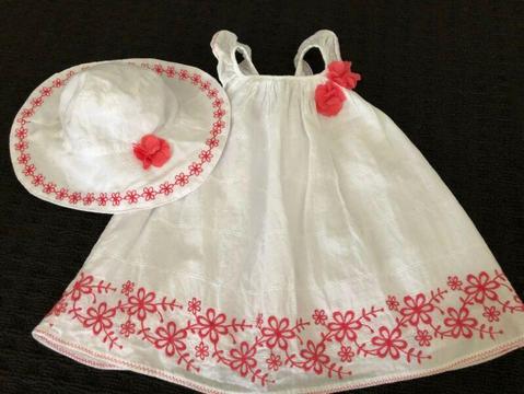 Baby Girls Dresses Size 3-6 and 9-12 months