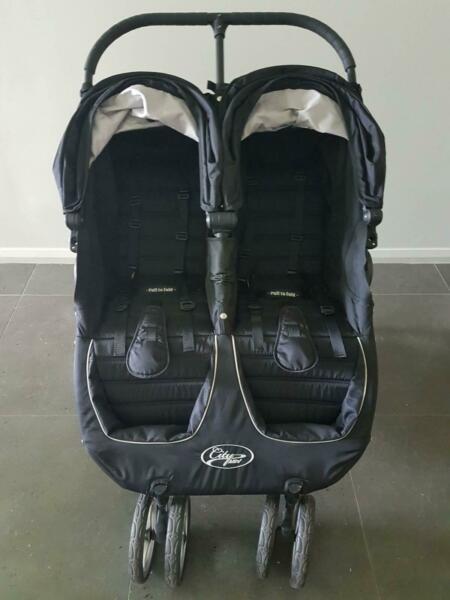 Baby Jogger City Mini Double Stroller Black - Excellent Condition