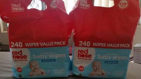 Baby wipes unscented