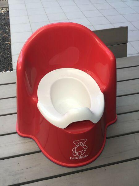 BabyBjörn potty chair for toilet training RED