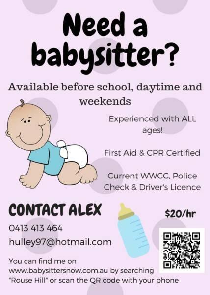 Babysitter in Rouse Hill