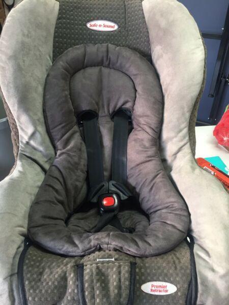 Safe and sound baby seat