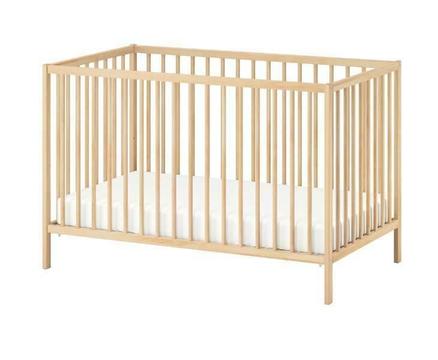 Ikea SNIGLAR cot in good condition with free mat
