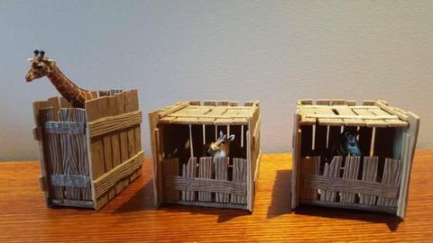 Schleich 42022 Safari Crate Set of 3 - Retired and Rare