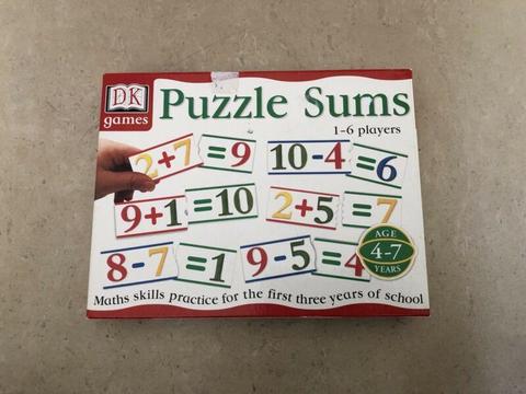 DK Games Puzzle Sums - RRP $23