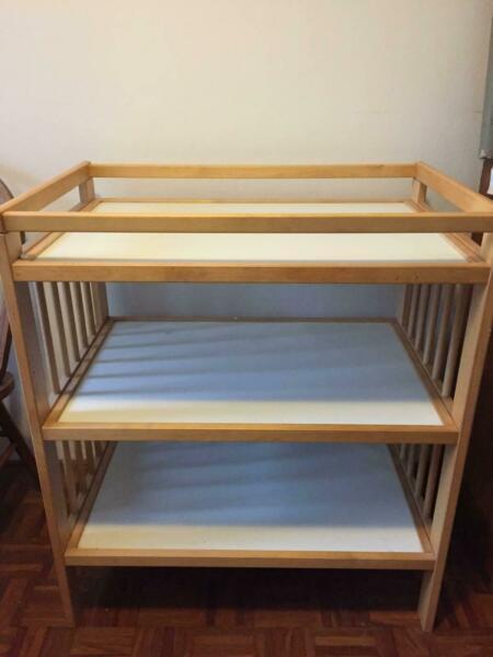 Changing table incl. mat and covers $30 ono