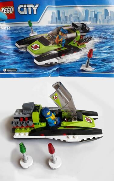 Lego Race Boat, Prisoner Transporter, Bad Cop's Pursuit