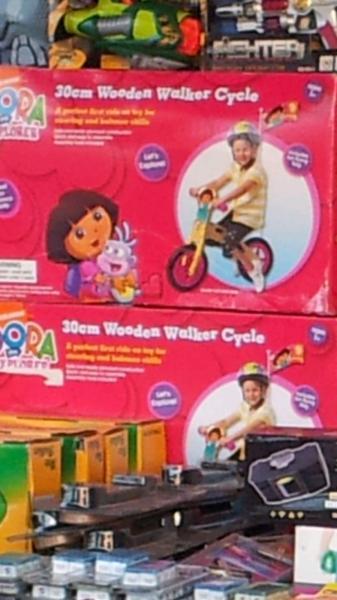 Dora wooden bycicle