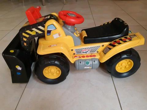 Ride-on digger - boys toy in good, used condition