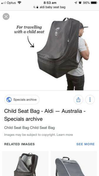 Child seat bag as new used once