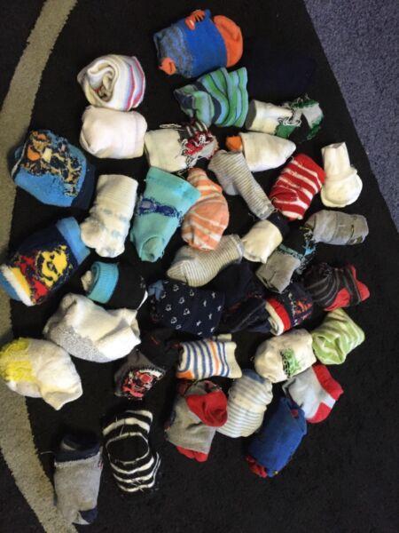 Baby socks x 36 pairs 0 - 12 months - Free Postage