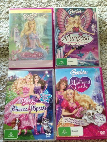 Barbie DVDs $5 each