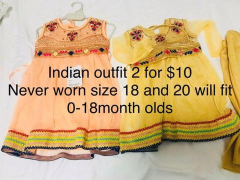 Baby indian outfit 0-18months old