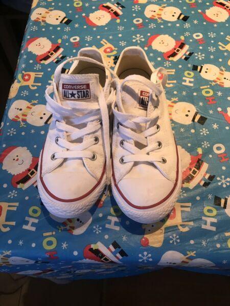 Lightly Used Kids Converse Shoes US size 2