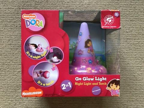 Dora The Explorer 2 In 1 Go Glow Light - Night Light/Torch (Brand New)