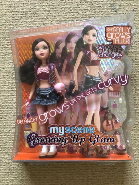 Barbie My Scene Delancey Growing Up Glam Doll (Brand New)