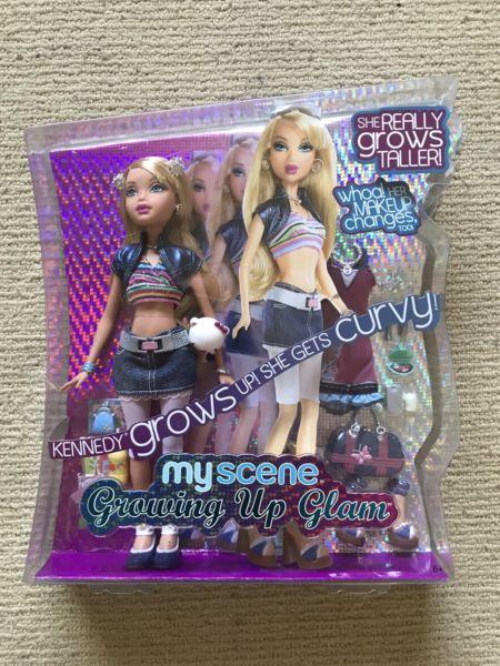 Barbie My Scene Kennedy Growing Up Glam Doll (Brand New)