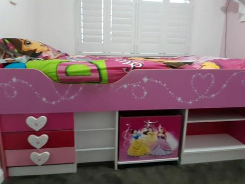 Girls Princess Single bed