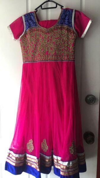 Brand new Indian kids salwar kameez in pink for weddings
