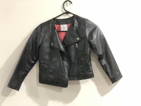 GREAT QUALITY LEATHER JACKET FOR LITTLE GIRLS