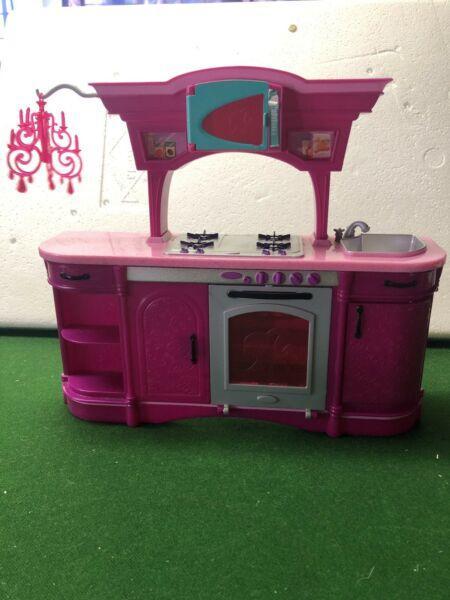 Barbie kitchen and laundry furniture and accessories
