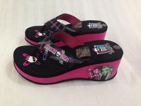 New Kids Monster High Girls Heels Sandals /slippers shoes.size 13