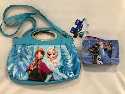 New kids Disney Frozen Elsa Ana Handbag, Purse and Puzzle