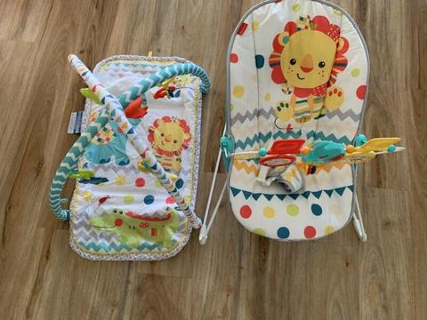 Fisher Price mat and bouncer