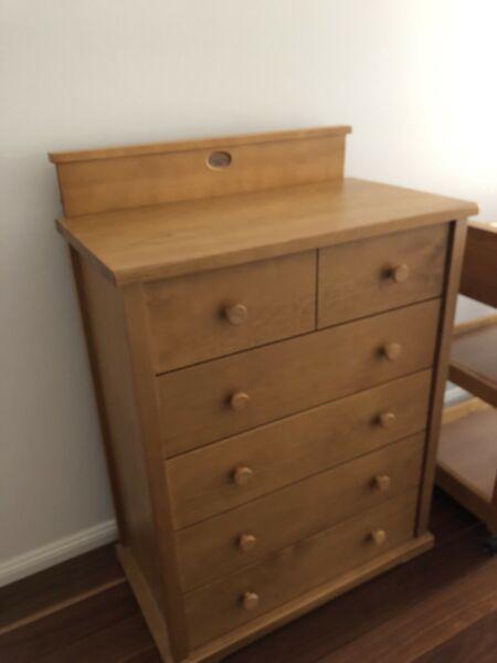 Boori Country Collection, Cot, Chester Draws, Change table