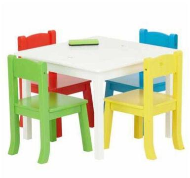 Kids Drawing Board Table and Chairs