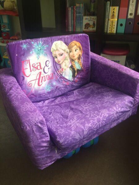 Frozen Anna Elsa Princess kids pull out sofa
